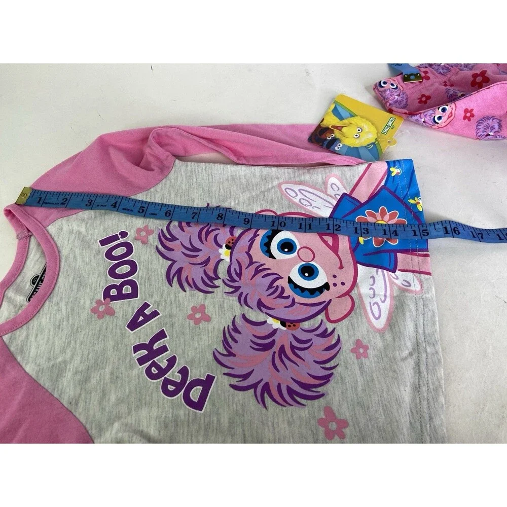 Sesame Street Abby Cadabby 2 Piece Long Sleeve Top Pants Outfit Set Girls 3T